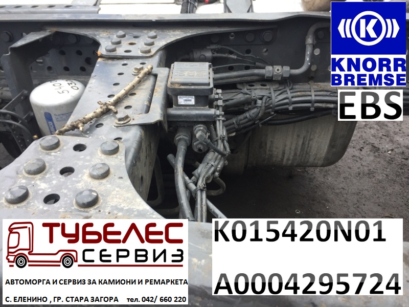 EBS Knorr Bremse Mercedes Actros 2012 Tubeles Serviz Avtomorga elenino kamioni k015420 A0004295724