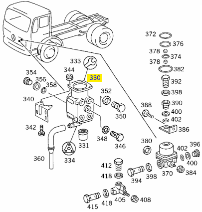 Mercedes Brake Valve A0024310605 4613190080