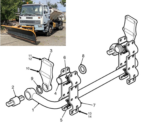 bar anti roll rear stabilizer daf 55.18 leyland zadna stabilizirashta shtanga achb212 1402589