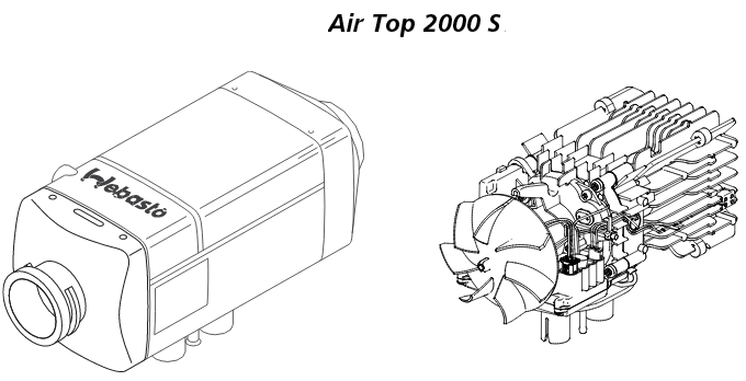 Печка webasto air top 2000 st 24V за камион Тубелес Сервиз Автоморга за камиони Еленино eleninotruckparts